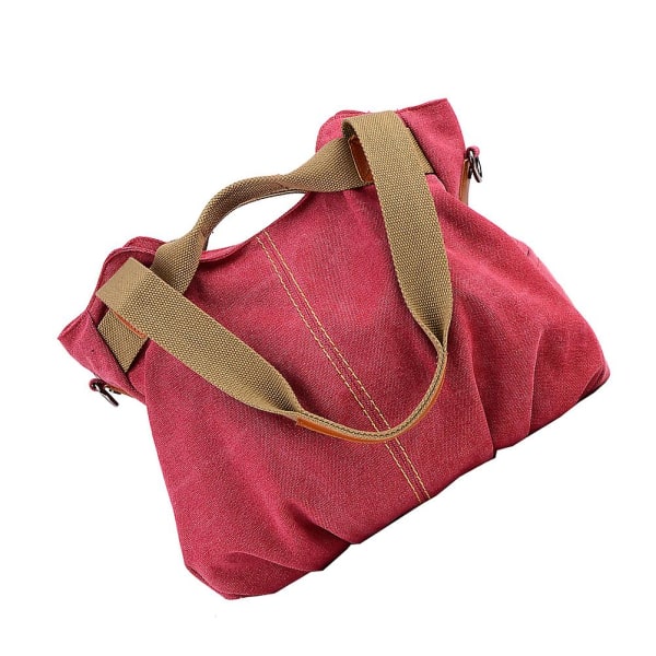 1 Stk Lærredstaske Litterær Pure Color Fashion Shopping Bag Simpel Håndtaske Skuldertaske Til Shopping Camping