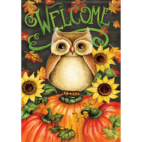 UKAP Dekorativ heldiamant 5D diamond painting korsstygn Owl 30x40cm(11.81x15.75")