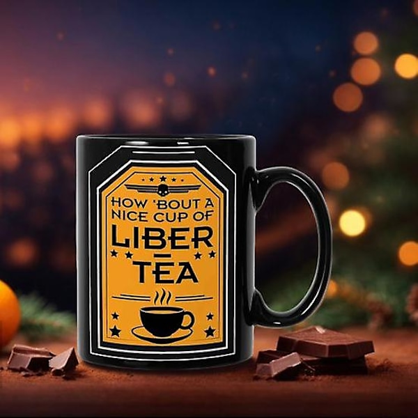 Keramisk mugg för Helldivers 2, diskmaskinssäker kopp 33 cl Liber-Tea, mikrovågssäker för te, kaffe och drycker C