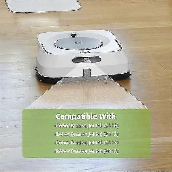 10-pak moppepude til iRobot Braava Jet M6 Ultimate Robotmoppe