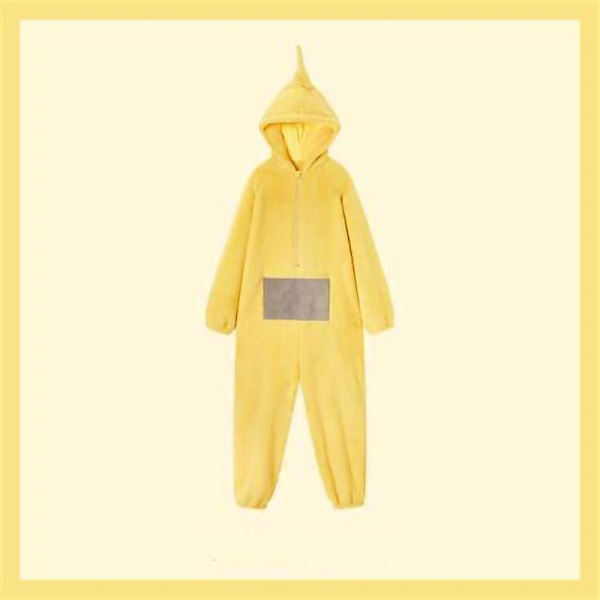 Unisex Teletubbies Kostymer Disi Onesies Lala Cosplay Pyjamas Vuxen Pyjamas Djur Sovkläder Jumpsuit Yellow M