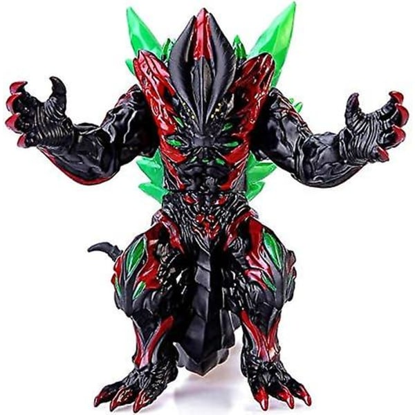 Godzilla Figur Kongen af Monstrene, 13,5 tommer fra hoved til hale, 8 tommer høj, bevægelige led Action Movie Series Blød Vinyl, Bærepose