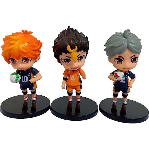 6st dockleksak Anime Sea Ball Docka Set PVC seriefigur Modell Samlarföremål Dekoration Present för Anime Fans