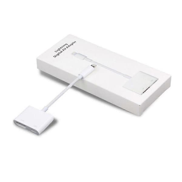 Apple Lightning til HDMI-adapter, Digital AV Audio Dongle, 1080P Synkroniseringsskærmkabel til iPhone