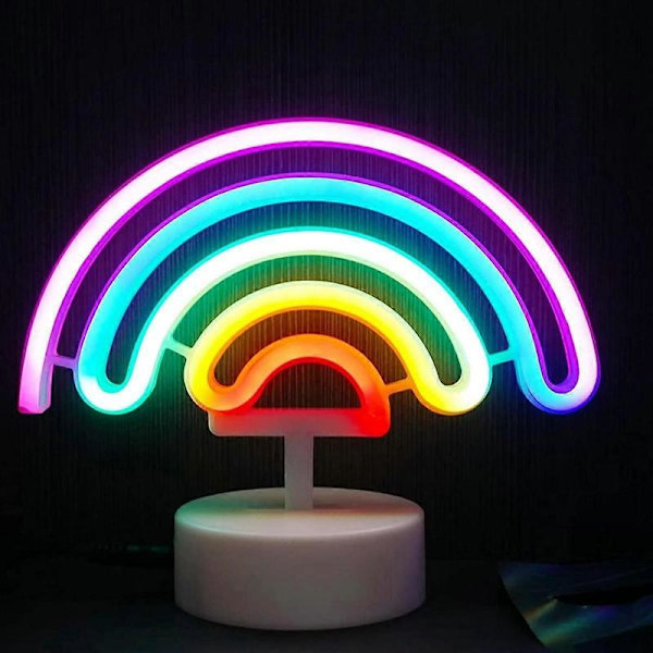 Regnbåge Neonskyltar Regnbåge Neon Nattlampa