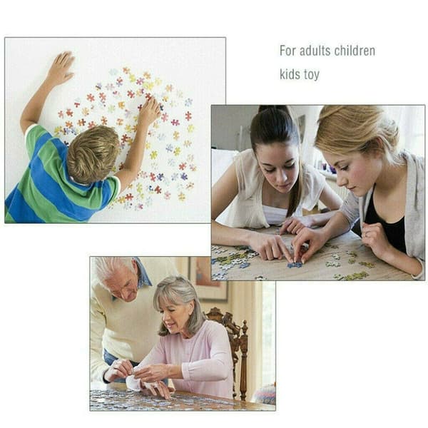 1000 brikker puslespil jule ren snemand D