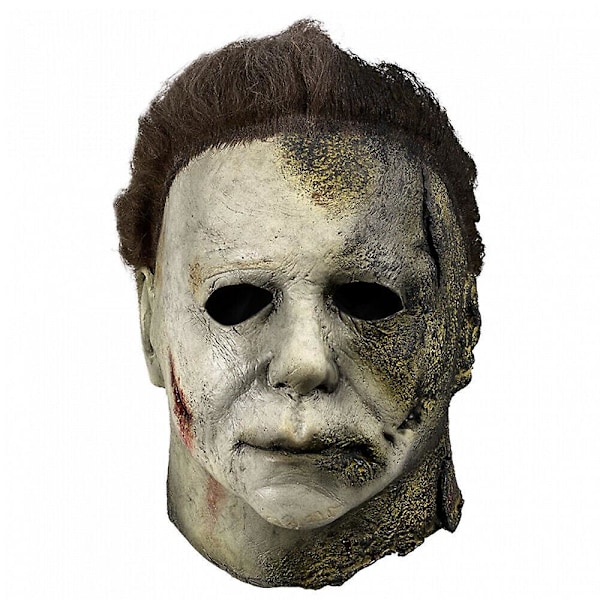 Michael Myers Maske Cosplay Halloween Latex Full Head Voksenstørrelse Fancy Dress Prop B