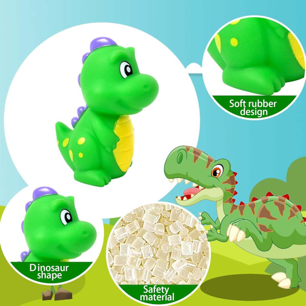 8kpl Pehmeä dinosaurus kelluva uimalelu ruiskut dinosaurus kylpylelut kylpyamme suihku uinti