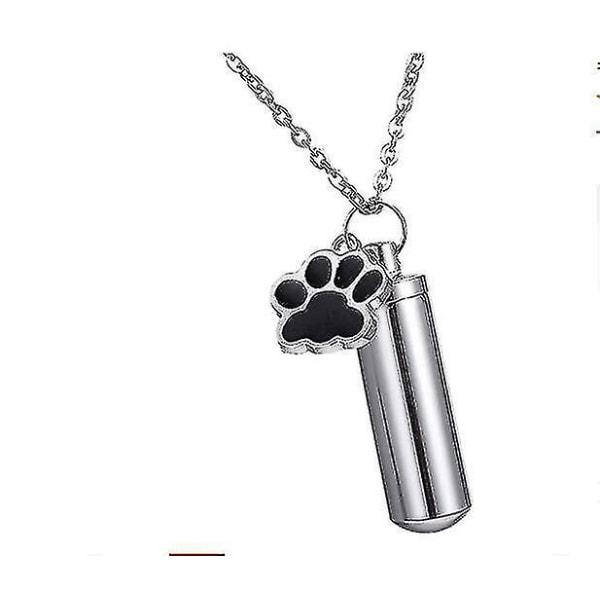 Bästsäljande Urnhalsband för hundaska Kremeringshalsband för aska för hundar Minnesmärke i rostfritt stål för husdjur aska
