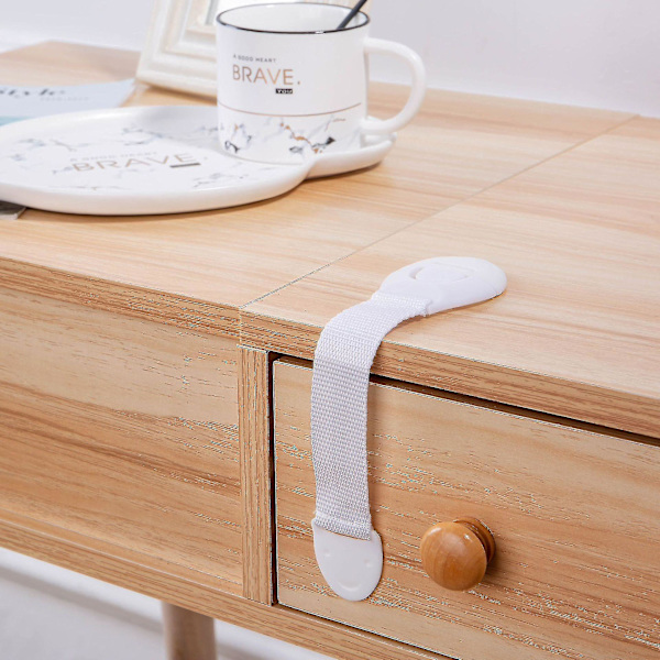 10st Baby Barn Hem Säkerhet Skydda Lås Skåpdörrar Lådklämmor Spärr Skydd
