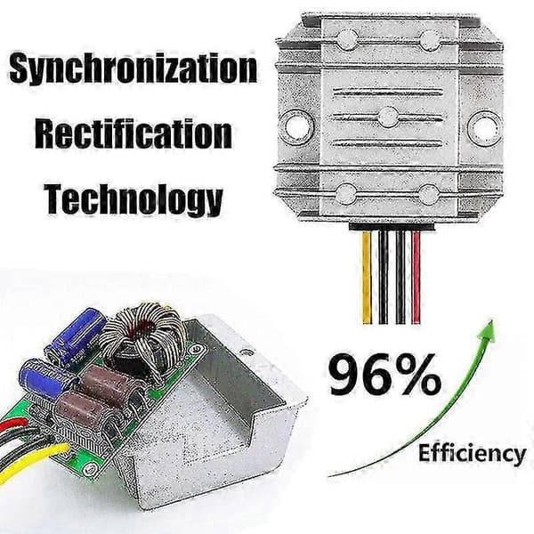20A 48V til 12V 240W DC/DC Strømregulator Reduksjonsomformer Modul silver