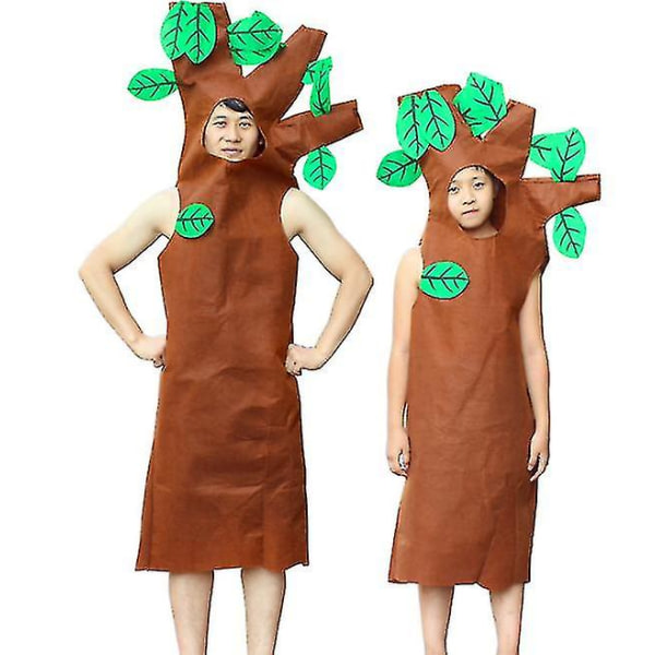 Carnival Påskedag Kostume Træ Cosplay Voksen Børn Kjole Juleforsyninger Halloween Decor 170-180cm