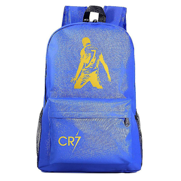 Cr7 ryggsäck USB laddning för pojkar och flickor, skolväskor för laptop med stöldskydd, resemochila 3