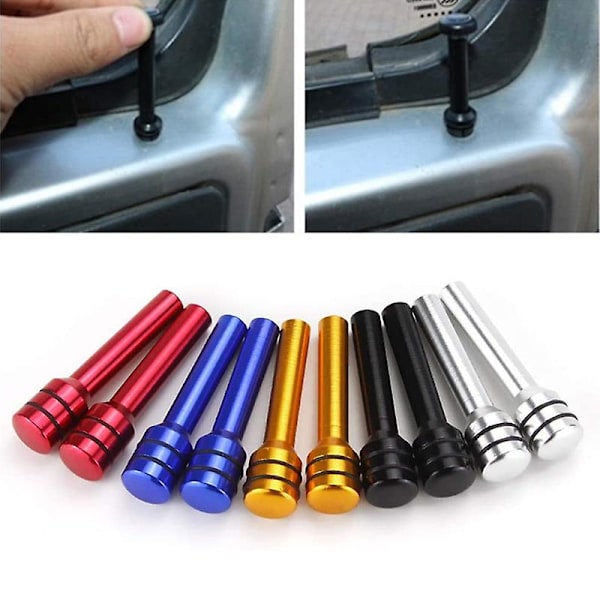 Bil Aluminiumlegering Auto Säkerhet Dörr Låsstift Universal Bil Lastbil Invändig Dörr Lås Knopp Dra Pins Lock Inredningsdekoration|lås &amp; Hårdvara| Red