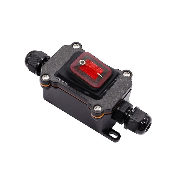 Ip67 vanntett inline-bryter 12v Dc 20a høystrømsstrøm vanntett bryter T
