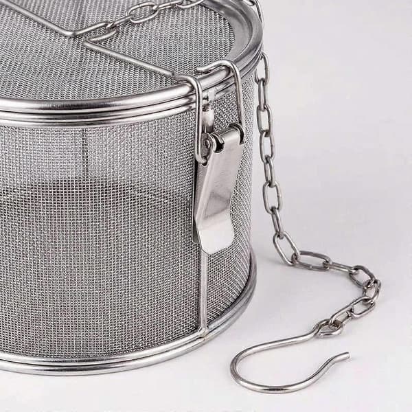 Mesh Te-bold Infuser Krydderikurv Rustfrit Stål Te Krydderi Infuser Finmasket Diameter 12cm