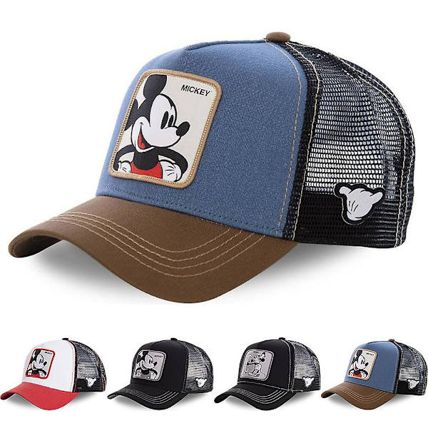Unisex Musse Pigg Mesh Vintage Baseball Cap Hatt Snapback Trucker Hip Hop Kepsar