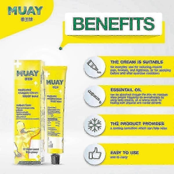 En 1-5x Thai Muay Bokse Massagecreme 1PC