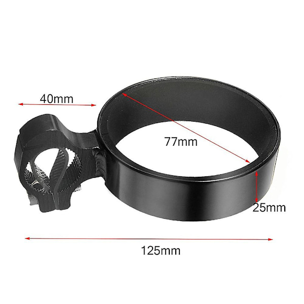 Retro cykelstyre kaffekopp Hela aluminiumlegering Vattenkoppshållare Mjölkte kopphållare Vattenkokare Styrställ - Cykelflaskhållare 18-33mm