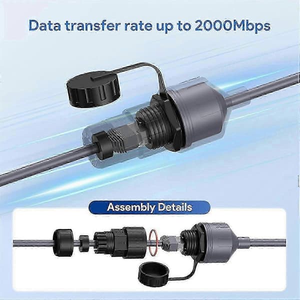 Starlink Ethernet-adapter Gen 3 Mini kabelforlænger til RJ45-kobling