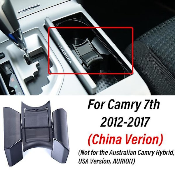 Wooeight 1st Car Center Console Insert Cup Flaska Dryckesavdelare Hållare För Toyota Camry 2006-2017 Highlander Prado - Dryckshållare For Camry 7th A