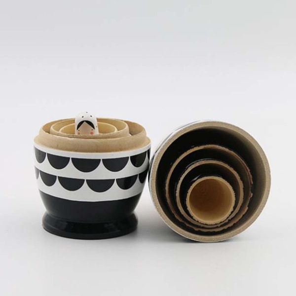 Udsalg Russiske Træ-Nesting Dukker Matryoshka Sæt 5 Stk Multicolor