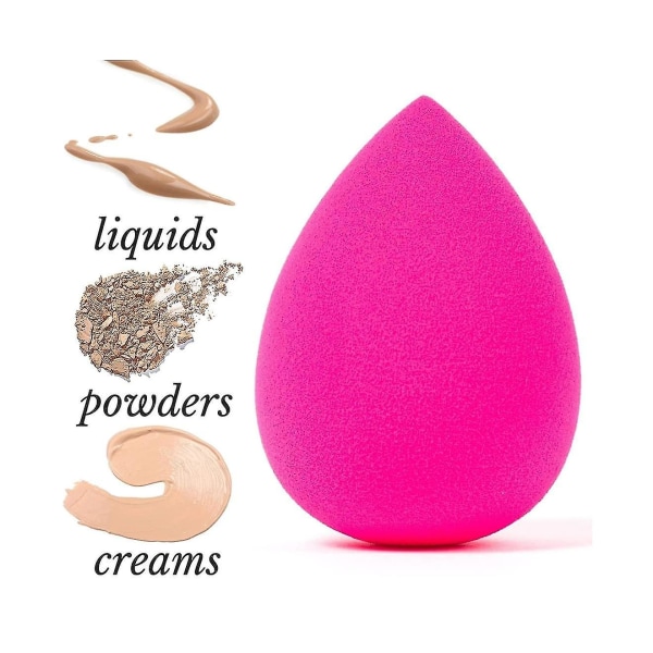Beauty Makeup Sponge - Pink Egg Foundation Makeup Blender Sponge, Makeup Applikator, Kosmetiske Blendere
