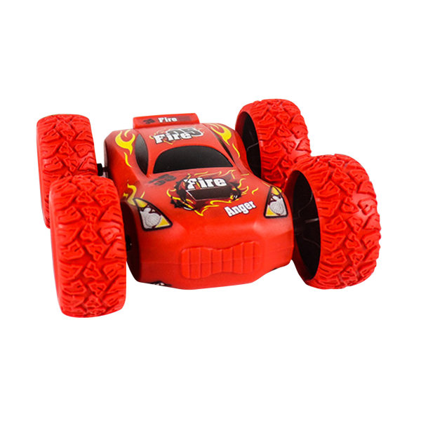 Lasten kaksipuolinen Stunt Car pieni leluauto maastoauton kippiauto Red One Size