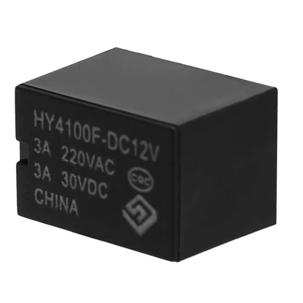 10 kpl mini-elektroniikkareleet DC 12V musta