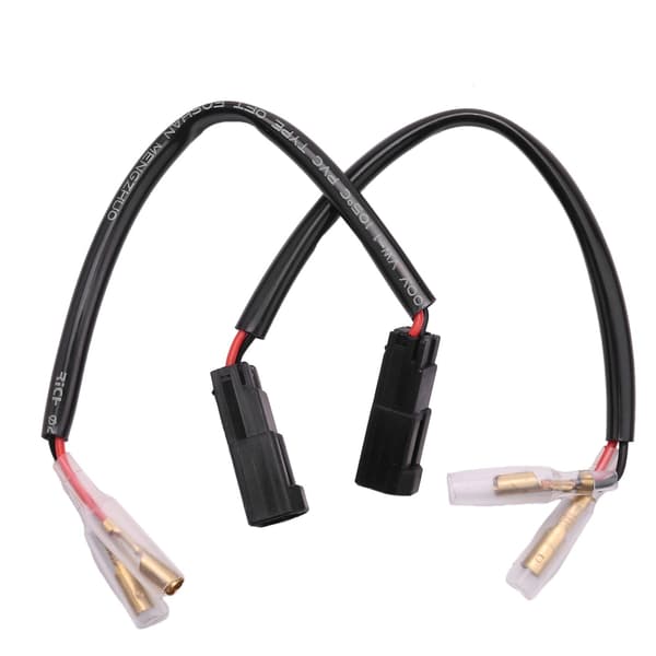 2 stk. Motorcykel Blinklys Ledningsnet Stik Blinklys Stik Adapter Til