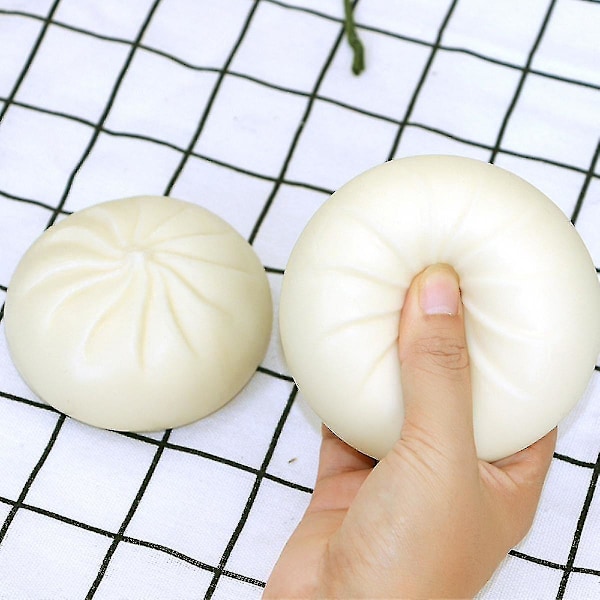 Dumpling Squishy Fidget-leketøy, Dumpling Stress Ball Dampet Fylt Bolle Klemmende Stress Relief-leketøy, Deigboller Squishy Dumpling