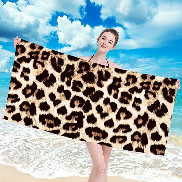 LEOPARD BADEHÅNDKLÆDE 180x90 ME101601416