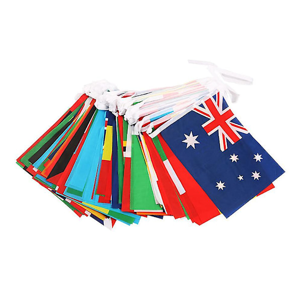 Kina Flagga 200 Länder Flaggor Länder Mönster Flagga Land Vimpel Banner Länder Sträng Flagga Hängande Flagga