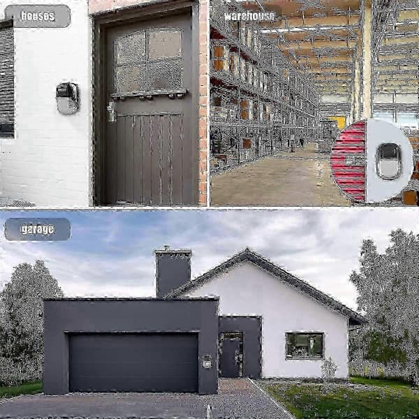 Väggmonterad 4-siffrig kombinationsnyckellåda, säker förvaring zinklegering låsbox med lock