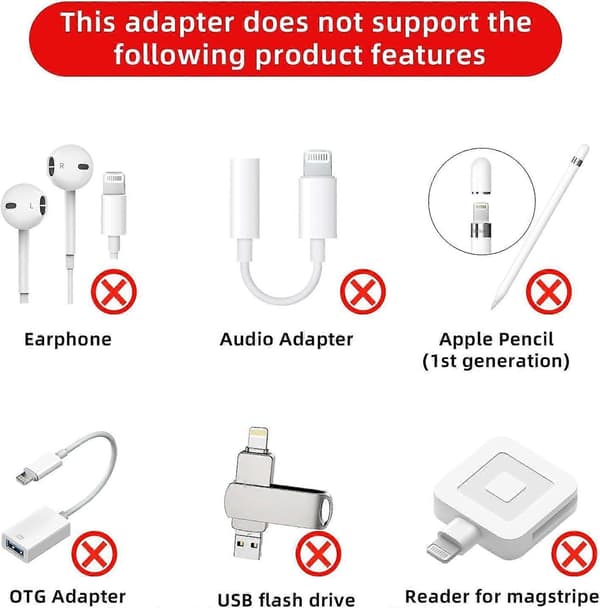4-pak Lightning til USB C-adapter til iPhone 15/16/17/17 Pro Max/Plus, Samsung