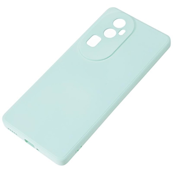 For Oppo Reno10 5G gummiert TPU-telefonveske Candy Color Fiberfôr Anti-dråpedeksel Baby Blue