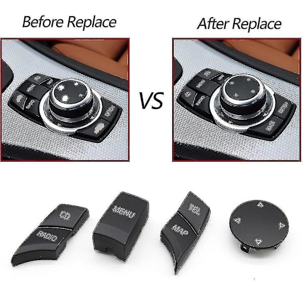 Interiör Bil Cic Idrive Multimediaknapp För- X1 X5 X6 E-serie E87 E90 E91 E92 E60 E84 E70