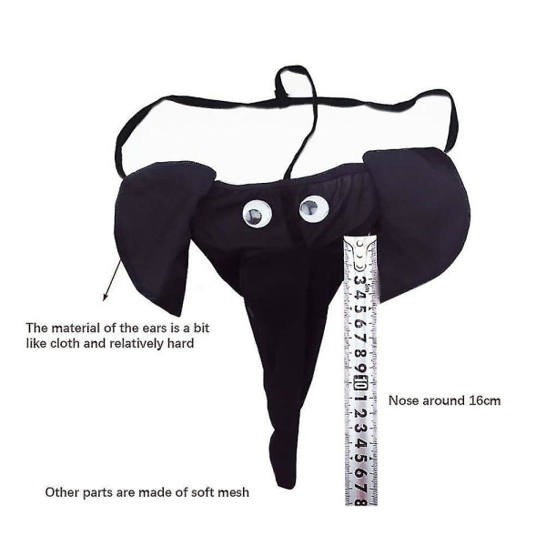 4st Herr Trosor Nyhet Elefant Trosor G-strings Trosor Trosor Underkläder Underkläder Underkläder Flerfärgad Valfritt Black