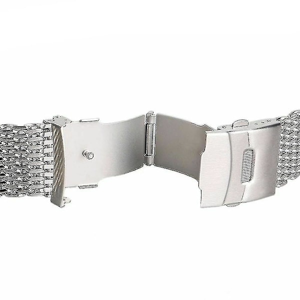 Rustfrit stål Shark Mesh urrem armbånd tilbehør 18 20 22 24mm armbånd 20mm