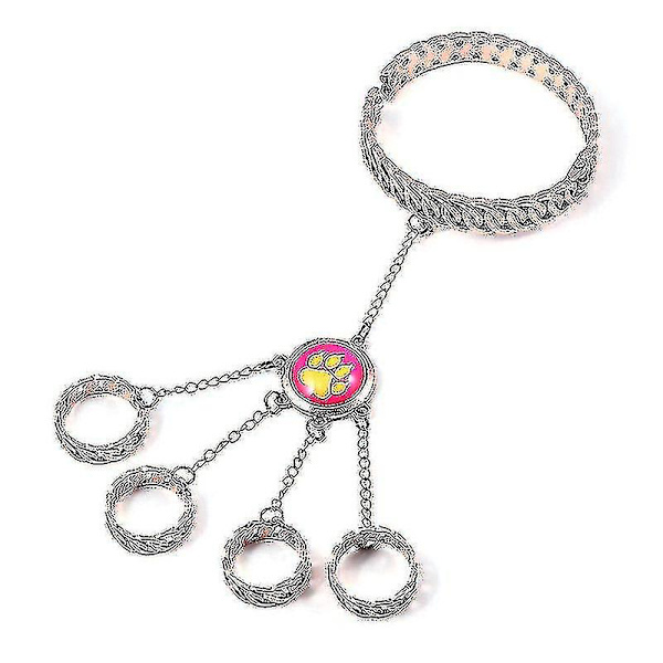 Newway Animation Ladybug Reddy Girl Ring Armbånd Sæt Katteklo og Hundeklo Element Ringåbning Lukke Armbånd Gave Kompatibel Kid-