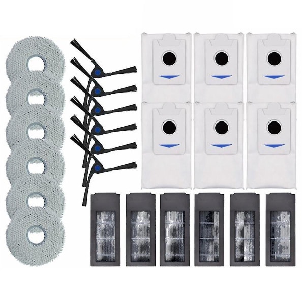 För Ecovacs X2 soprobot X2 Pro Förbrukningsmaterial Tillbehör Filter Moppning Torkning Huvudrullande sidoborste Damm