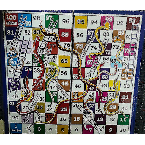 Ny Ludo &amp; Snakes Ladders Brætspil Leg med børn (familiespil) Gratis skib