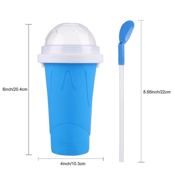 1 st Fryst Magic Squeeze Cup Slushie Maker Cup Grön