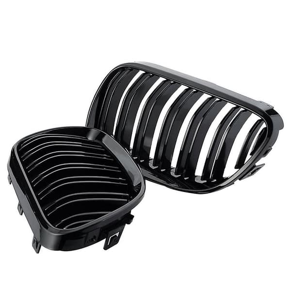 2x Blank Sort Front Nyre Grill Til- E92 E93 3-serie 328i 335i Coupe Lci 2011-2013