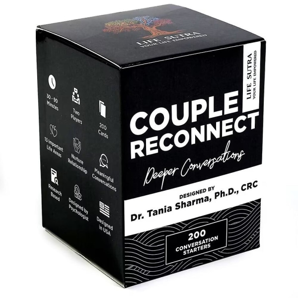 Couple Reconnect -peli Paripeli aviopareille 200 parin keskustelukorttipeli, jonka on suunnitellut psykologi