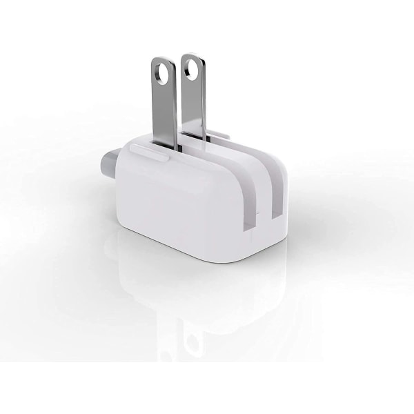 Mac AC Power Adapter Us Vegg Folding Plug Duck Head, ladeadapter Us Standard Plug Duck Head For Macbook Proairmac Ibookiphoneipodetc (2 stk)