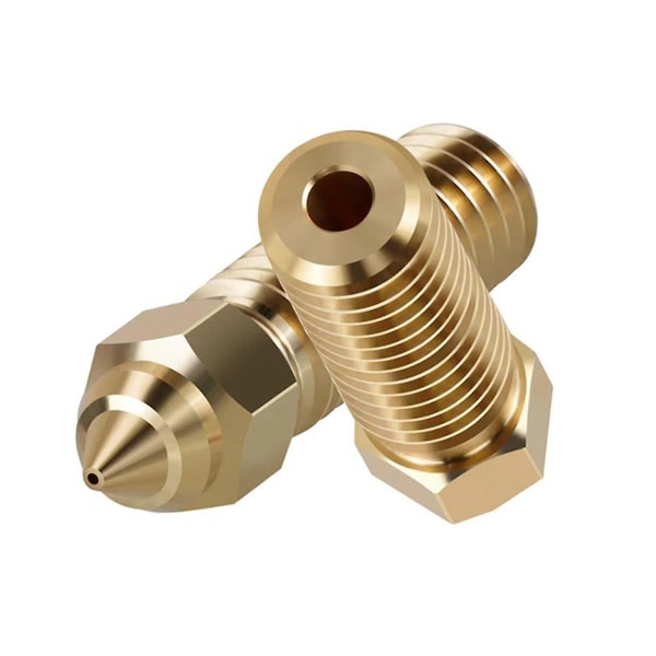 12 ST Mässingsmunstycken för K1 Max, 3D-skrivardelar 6 STK 0,4 mm, 3 ST 0,6 mm, 0,8 mm High Speed ​​Brass Noz