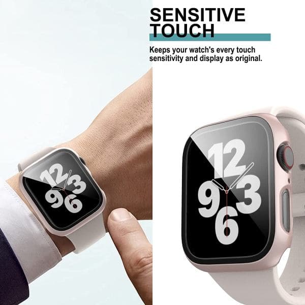 6-pack Screen Protector Case for Apple Watch - Series SE/6/5/4, 40mm, Durable Protective Case