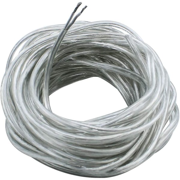 10 meter genomskinlig tråd 2-kärnig elektrisk tråd Pvc flexibel kabel 0,75 mm 5a