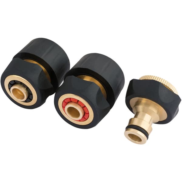 Draper 24529 Messinki- ja kumiletkuliitinsarja (3 osaa) Black